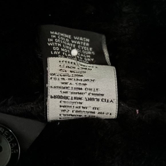 Ike Behar Hooded Jacket, Size S, Black & White - Picture 6 of 11